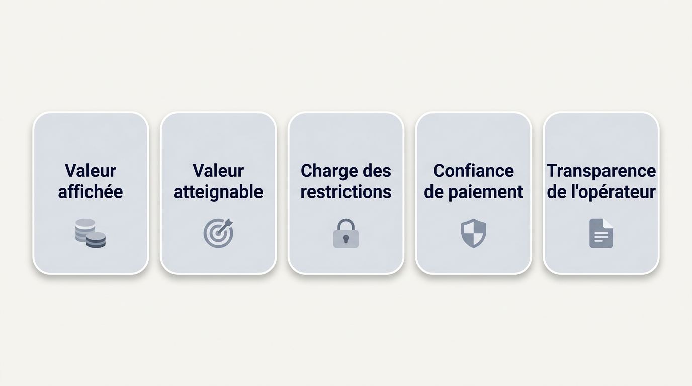 Comment comparer la valeur réelle des bonus bookmaker